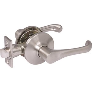 Forge Locks Braxton Passage Door Handle - Satin Nickel