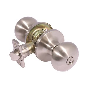 Forge Locks Baron Keyed Entry Door Knob - Satin Nickel