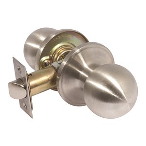 Forge Locks Saturn Passage Door Knob - Satin Nickel