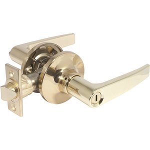 Forge Locks Olympic Privacy Door Handle - Polished Brass