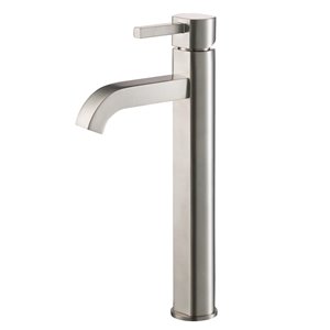 Kraus Premier Bathroom Sink Faucet - 1-Handle - 12.5-in - Satin Nickel