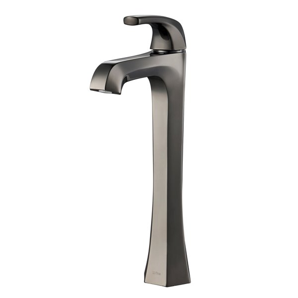 Kraus Esta Bathroom Sink Faucet 1Handle 12in Gunmetal KVF