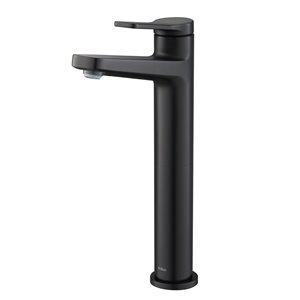 Kraus Indy Bathroom Sink Faucet - 1-Handle - 10.88-in - Matte Black