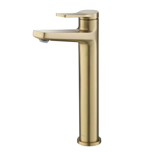 Kraus Indy Bathroom Sink Faucet - 1-Handle - 10.88-in - Brushed Gold