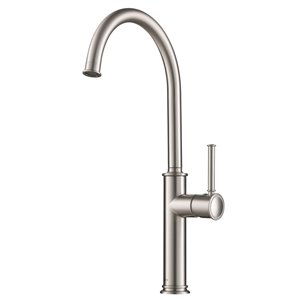 Kraus Sellette Bar and Kitchen Faucet - Single Handle - Stainless Steel