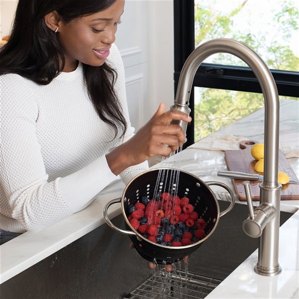 Kraus Sellette Pull-Down Kitchen Faucet - Single Handle - Stainless Steel