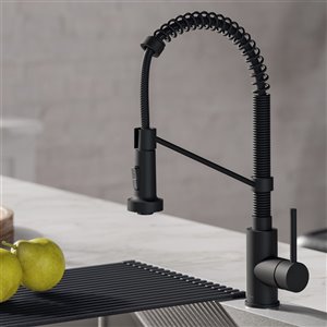 Kraus Bolden Pull-Down Kitchen Faucet - Single Handle - Matte Black