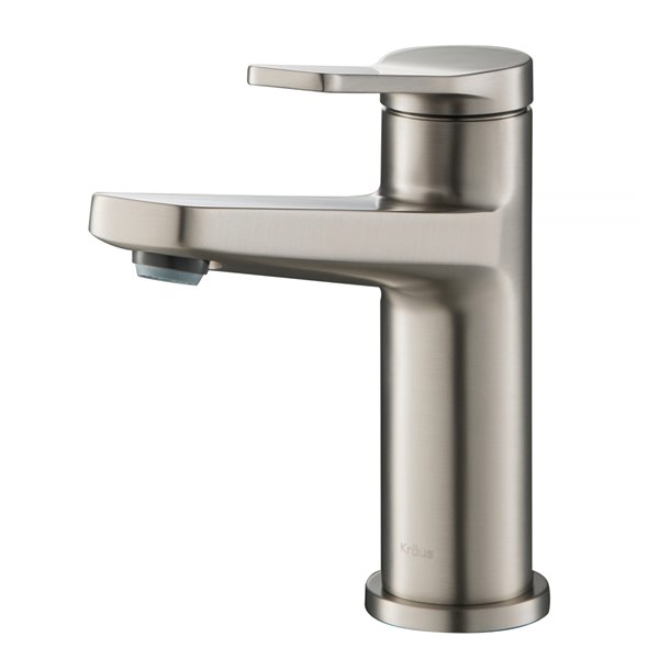 Kraus Indy Bathroom Sink Faucet - 1-Handle - 6.25-in - Stainless Steel