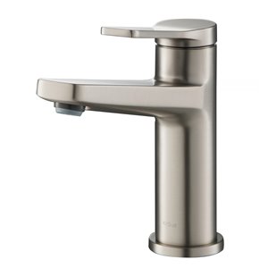 Kraus Indy Bathroom Sink Faucet - 1-Handle - 6.25-in - Stainless Steel