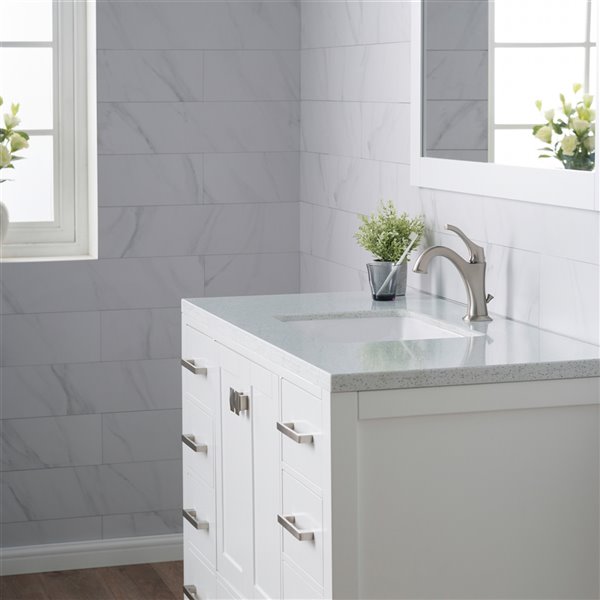 Kraus Elavo Rectangular Undermount Bathroom Sink - 14.75-in - White