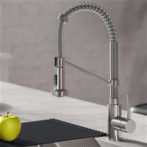 Kraus Bolden Pull-Down Single Handle Kitchen Faucet in Polished Chrome