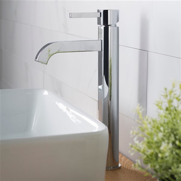 Kraus Premier Bathroom Sink Faucet - 1-Handle - 12.5-in - Chrome