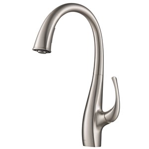 Kraus Ansel Pull-Down Kitchen Faucet - Dual Function - Single Handle - Stainless Steel