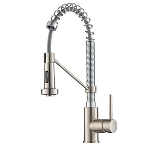 Kraus Bolden Pull-Down Kitchen Faucet - Single Handle - Stainless Steel/Chrome