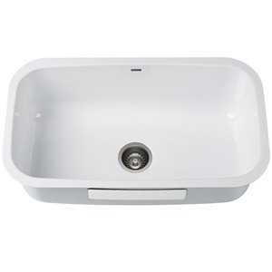 Kraus Pintura Undermount Kitchen Sink - Single Bowl - 31.5-in - White