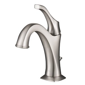 Kraus Arlo Bathroom Sink Faucet - 1-Handle - 8-in - Brushed Nickel