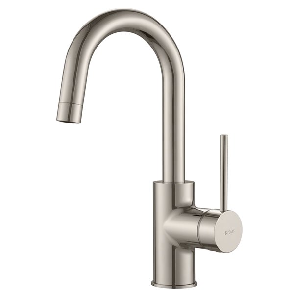 Kraus Oletto Bar and Kitchen Faucet - Single Handle - Stainless Steel