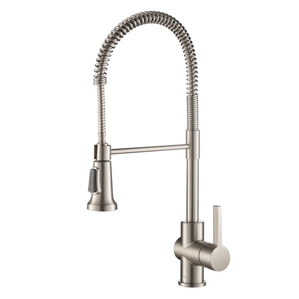 Kraus Britt Pull-Down Kitchen Faucet - Single Handle - Stainless Steel