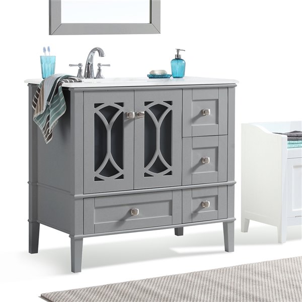 Bathroom Vanity Left Offset Sink