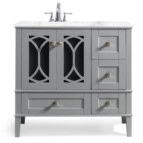 36 Inch Bathroom Vanity Top With Left Offset Sink Artcomcrea 2608