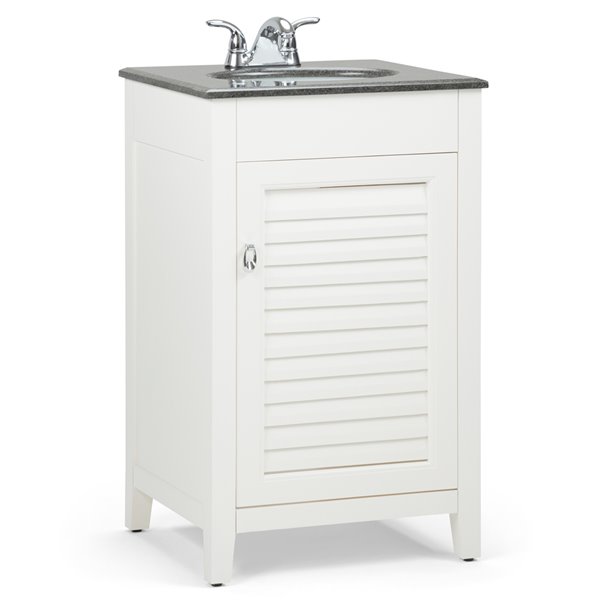 Simpli Home Adele Bath Vanity With, 20 Inch White Vanity With Sink