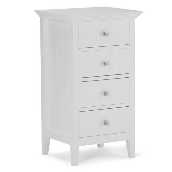 Armoire de rangement d'appoint pour salle de bain Acadian SIMPLI HOME, quatre tiroirs AXCBCACA
