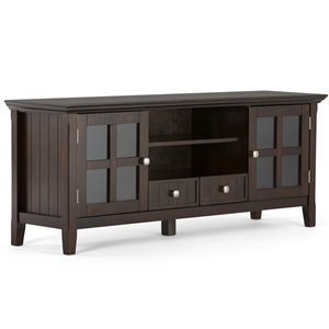 SIMPLI HOME Acadian 60 inch TV Media Stand - Tobacco Brown - 60-in
