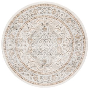 Tapis rond Isabella de Safavieh, 6 pi 7 po x 6 pi 7 po, crème/beige