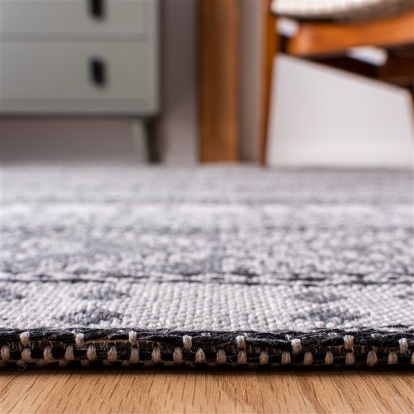 Tapis rectangulaire Augustine de Safavieh, 2 pi x 8 pi, gris clair/anthracite