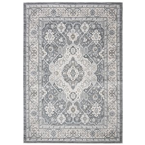 Safavieh Isabella Area Rug - 8-ft x 10-ft - Rectangular - Gray/Cream