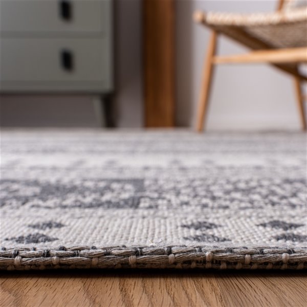 Safavieh Augustine Area Rug - 8-ft 7-in x 12-ft - Rectangular - Anthracite/Cream