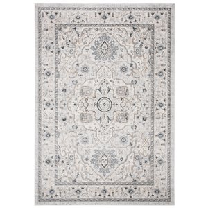 Tapis rectangulaire Isabella de Safavieh, 5 pi 3 po x 7 pi 6 po, gris clair/gris