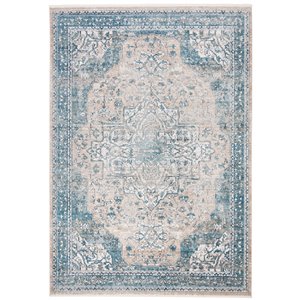 Safavieh Victoria Area Rug - 4-ft x 6-ft - Rectangular - Blue/Gray