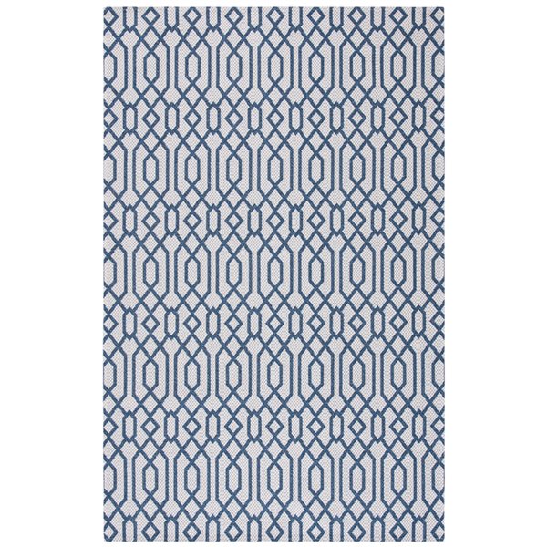 Safavieh Augustine Area Rug - 5-ft x 7-ft 7-in - Rectangular - Navy/Light Gray