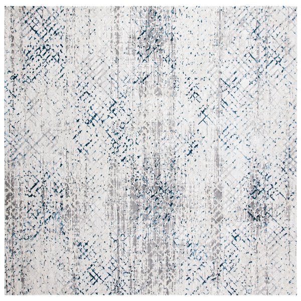 Safavieh Amalfi Area Rug - 6-ft 7-in x 6-ft 7-in - Square - Cream/Navy