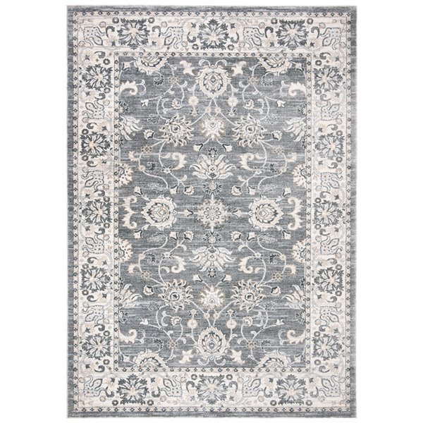 Tapis rectangulaire Isabella de Safavieh, 5 pi 3 po x 7 pi 6 po, gris/crème