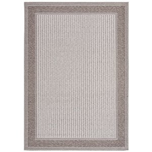 Tapis rectangulaire Lakeside de Safavieh, 4 pi x 5 pi 7 po, beige/marron
