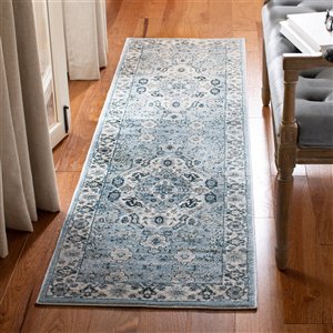 Safavieh Isabella Area Rug - 2-ft 2-in x 7-ft - Rectangular - Blue/Cream