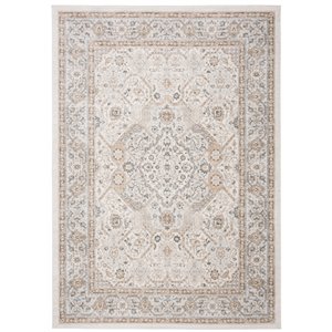 Tapis rectangulaire Isabella de Safavieh, 3 pi x 5 pi, crème/beige