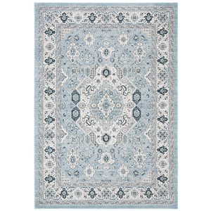 Tapis rectangulaire Isabella de Safavieh, 8 pi x 10 pi, bleu/crème