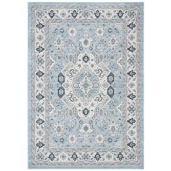 Safavieh Isabella Area Rug - 5-ft 3-in x 7-ft 6-in - Rectangular - Blue/Cream