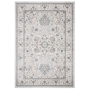 Tapis rectangulaire Isabella de Safavieh, 8 pi x 10 pi, gris clair/gris