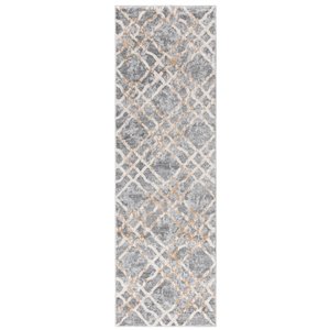 Tapis rectangulaire Isabella de Safavieh, 2 pi 2 po x 7 pi, gris argenté/ivoire