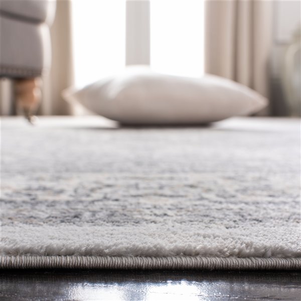 Tapis rectangulaire Isabella de Safavieh, 5 pi 3 po x 7 pi 6 po, gris foncé/crème