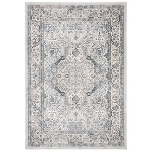 Safavieh Isabella Area Rug - 5-ft 3-in x 7-ft 6-in - Rectangular - Dark Gray/Cream