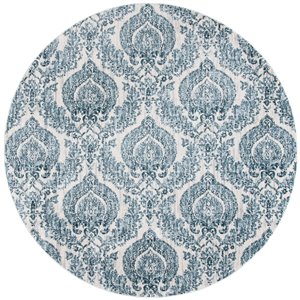 Tapis rond Isabella de Safavieh, 6 pi 7 po x 6 pi 7 po, bleu marine/ivoire