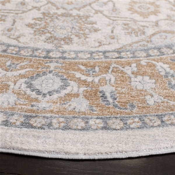 Tapis rond Isabella de Safavieh, 6 pi 7 po x 6 pi 7 po, crème/beige