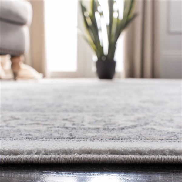 Tapis rectangulaire Isabella de Safavieh, 3 pi x 5 pi, gris/crème