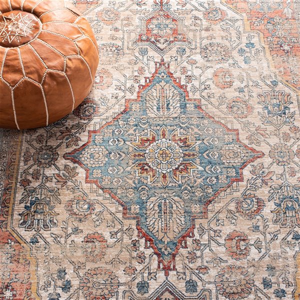 Safavieh Victoria Area Rug - 5-ft x 8-ft - Rectangular - Navy/Ivory