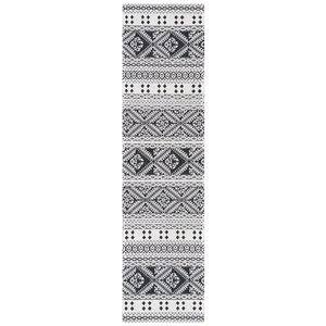 Tapis rectangulaire Augustine de Safavieh, 2 pi x 8 pi, noir/crème